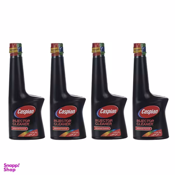 مکمل تمیز کننده سیستم سوخت خودرو کاسپین کد 02 حجم 230 میلی لیتر بسته 4 عددی