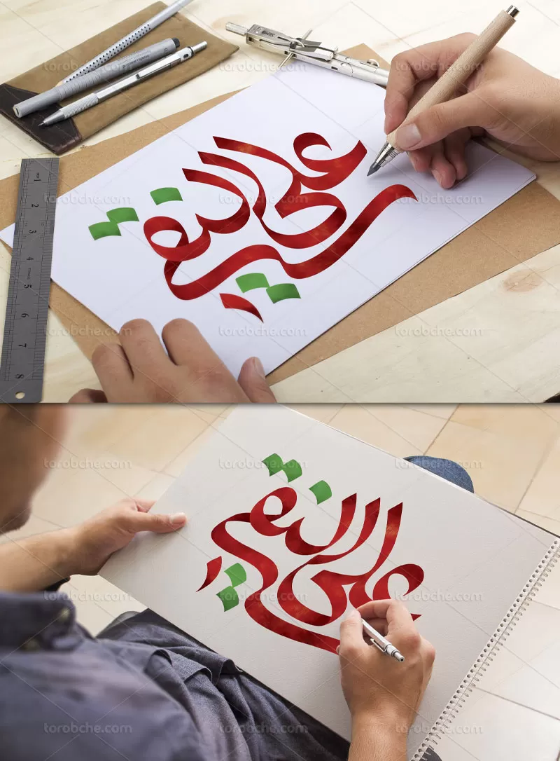 تایپوگرافی علی النقی علیه السلام | گرافیک با طعم تربچه
