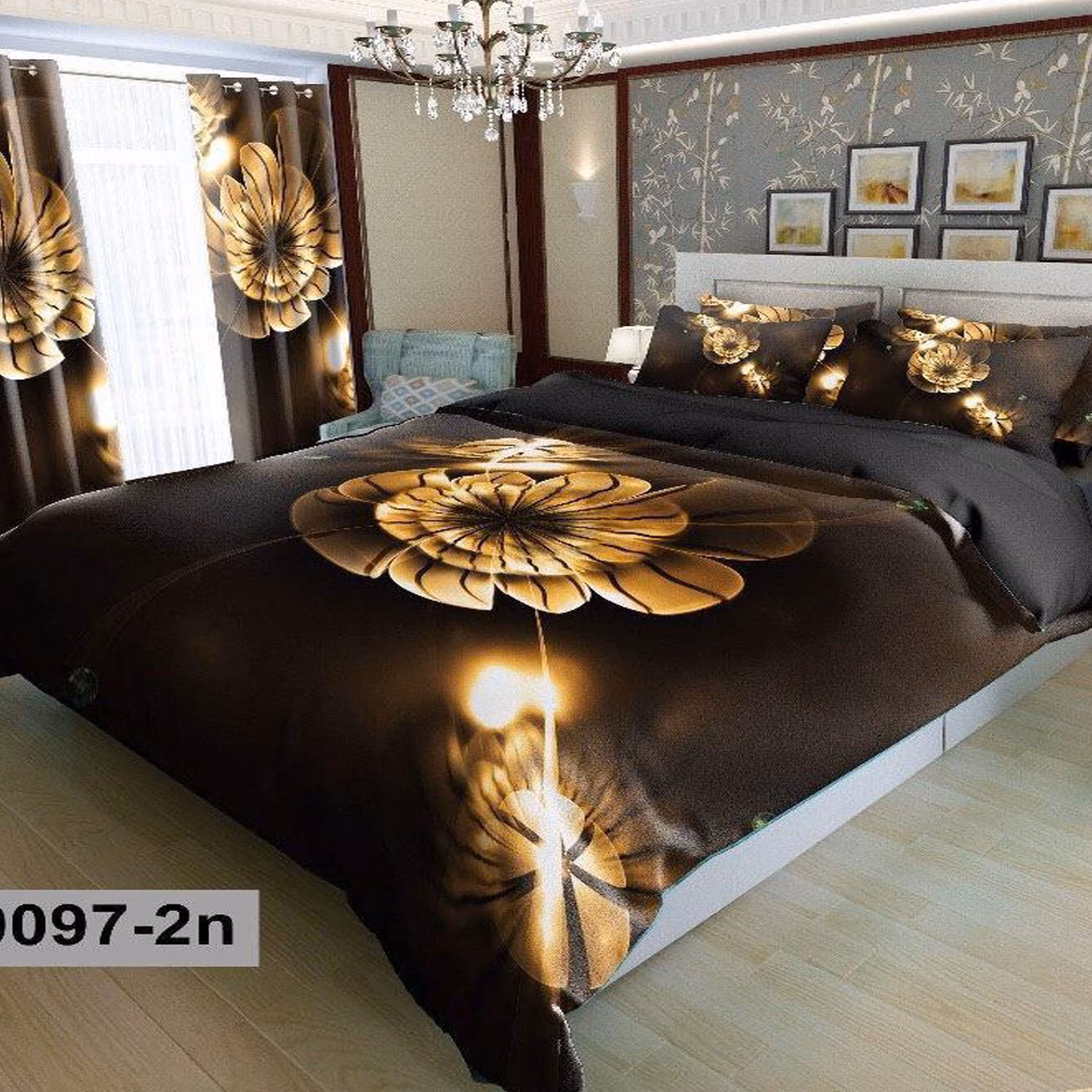 سرویس روتختی 1 نفره تنسل چاپی برندترک لند (Turk Land)  کد rs z 97
