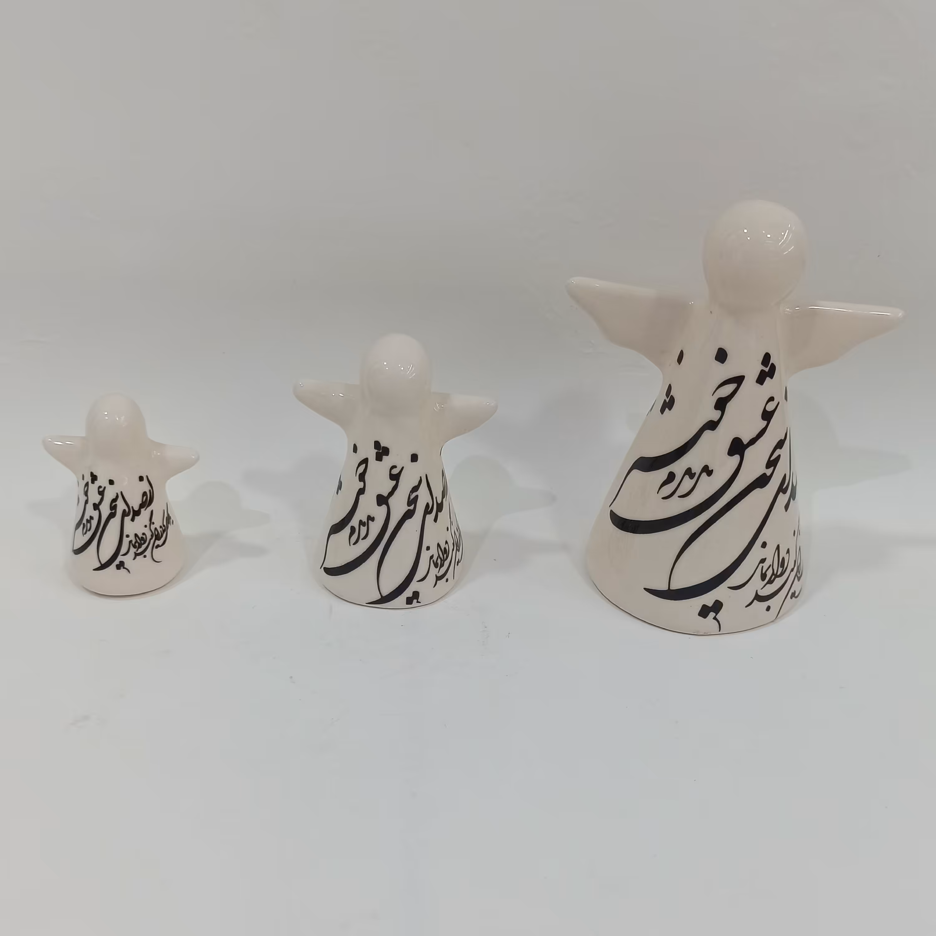 ست مجسمه فرشته سه تیکه سه سایز دستساز ایرانی