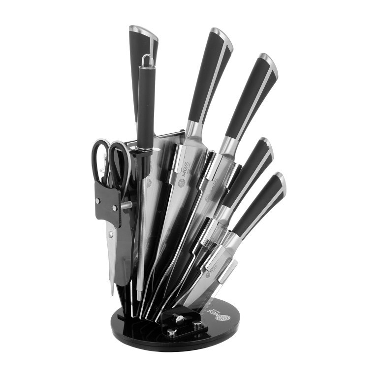 سرویس چاقو آشپزخانه 9 پارچه ام جی اس مدل KS-9021B