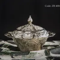 قندان گرد طرح خورشید طلایی و نقره ای ZARA