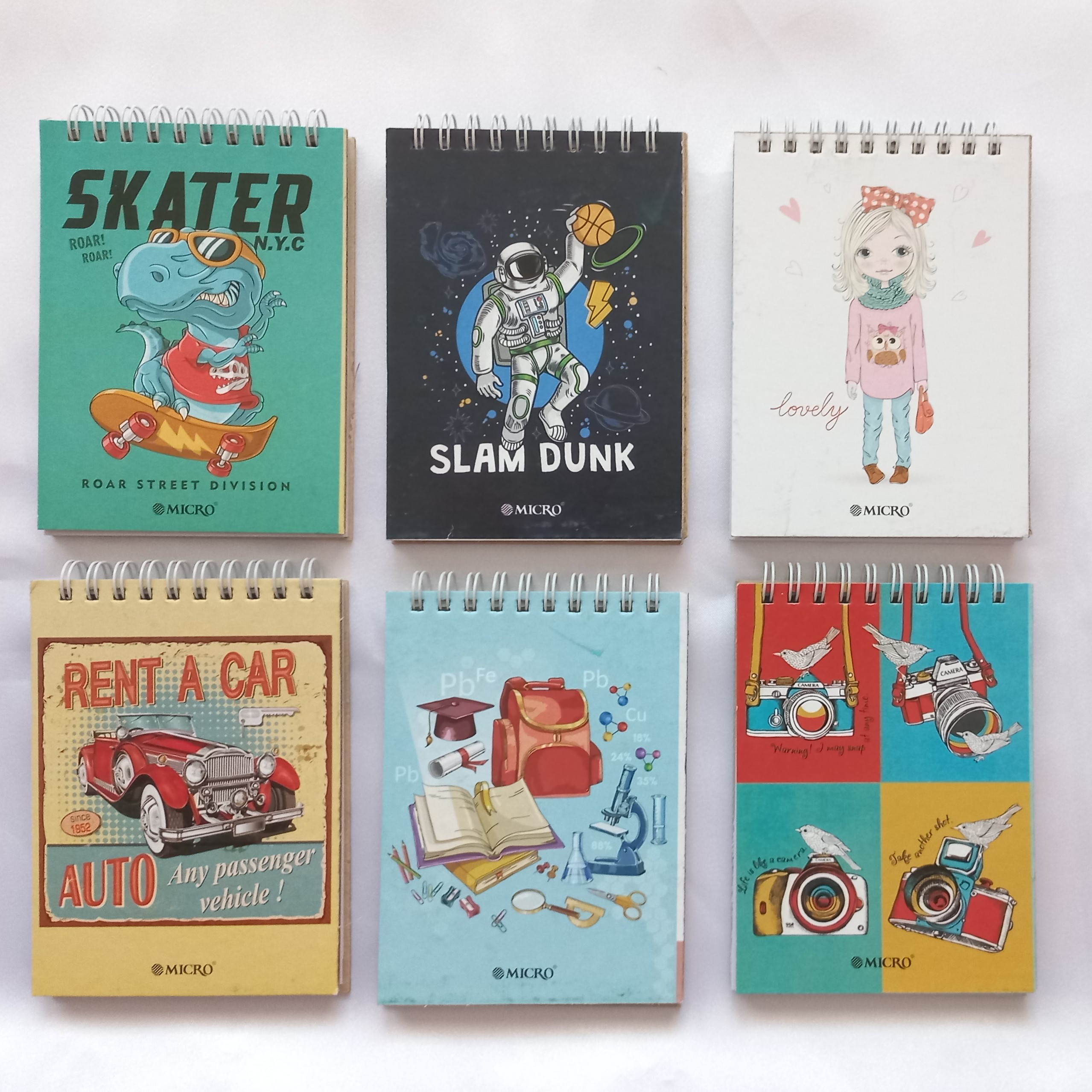 دفترچه یادداشت جلد سخت طرح کلاسیک میکرو با کاغذ طرحدار ( یک جلد)