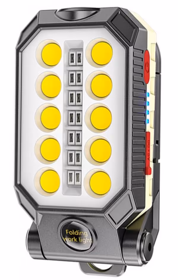 چراغ شارژی LED آهن ربایی مدل W599A