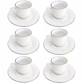 فنجان و نعلبکی چینی لب طلا