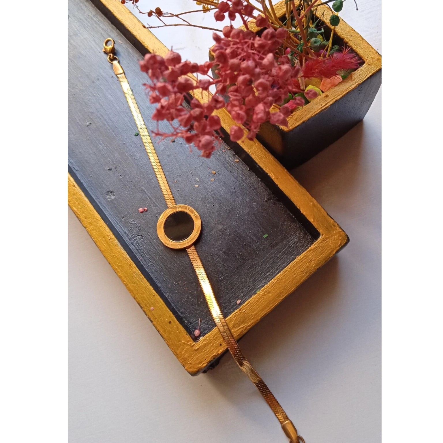 دستبند مارک بولگاری استیل 