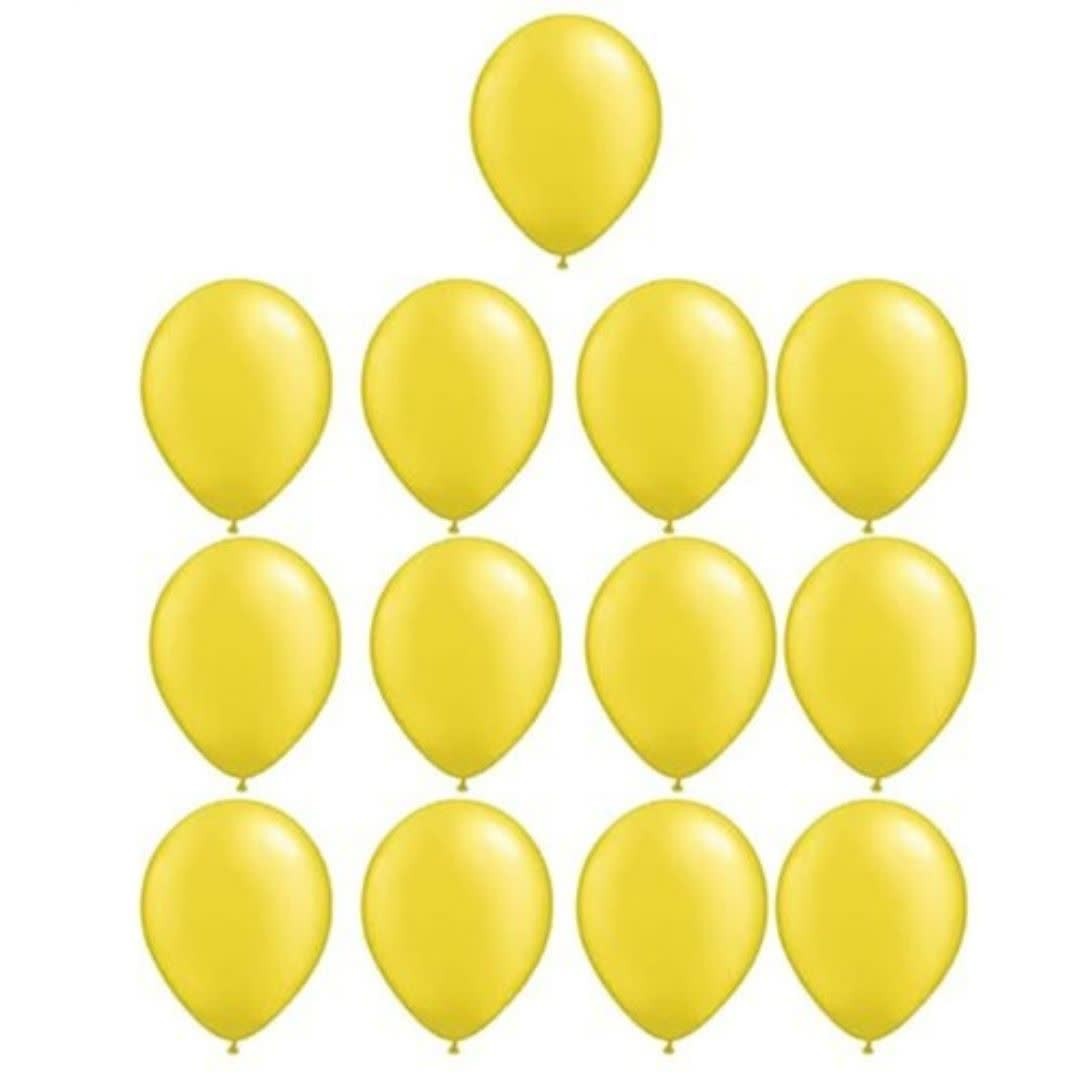 بادکنک زرد 6 اینچ مجموعه 13 عددی
