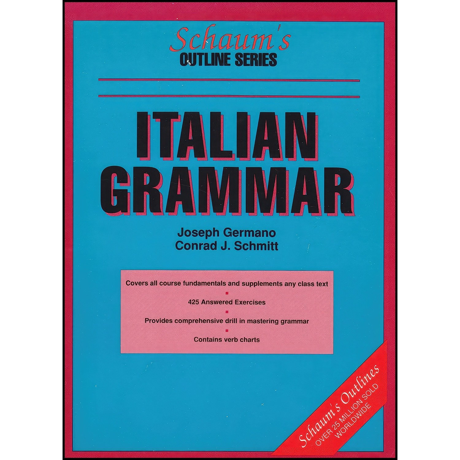 کتاب زبان اصلی Italian Grammar  اثر Conrad J Schmitt and Joseph E Germano