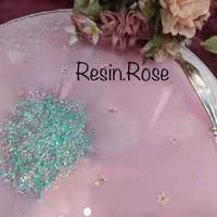 سینی رزینی گرد به قطر35 سانتیمتر صورتی