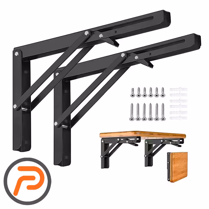 گونیا تاشو ضامن دار مشکی 20 تا 50 سانتیمتر با یراق نصب