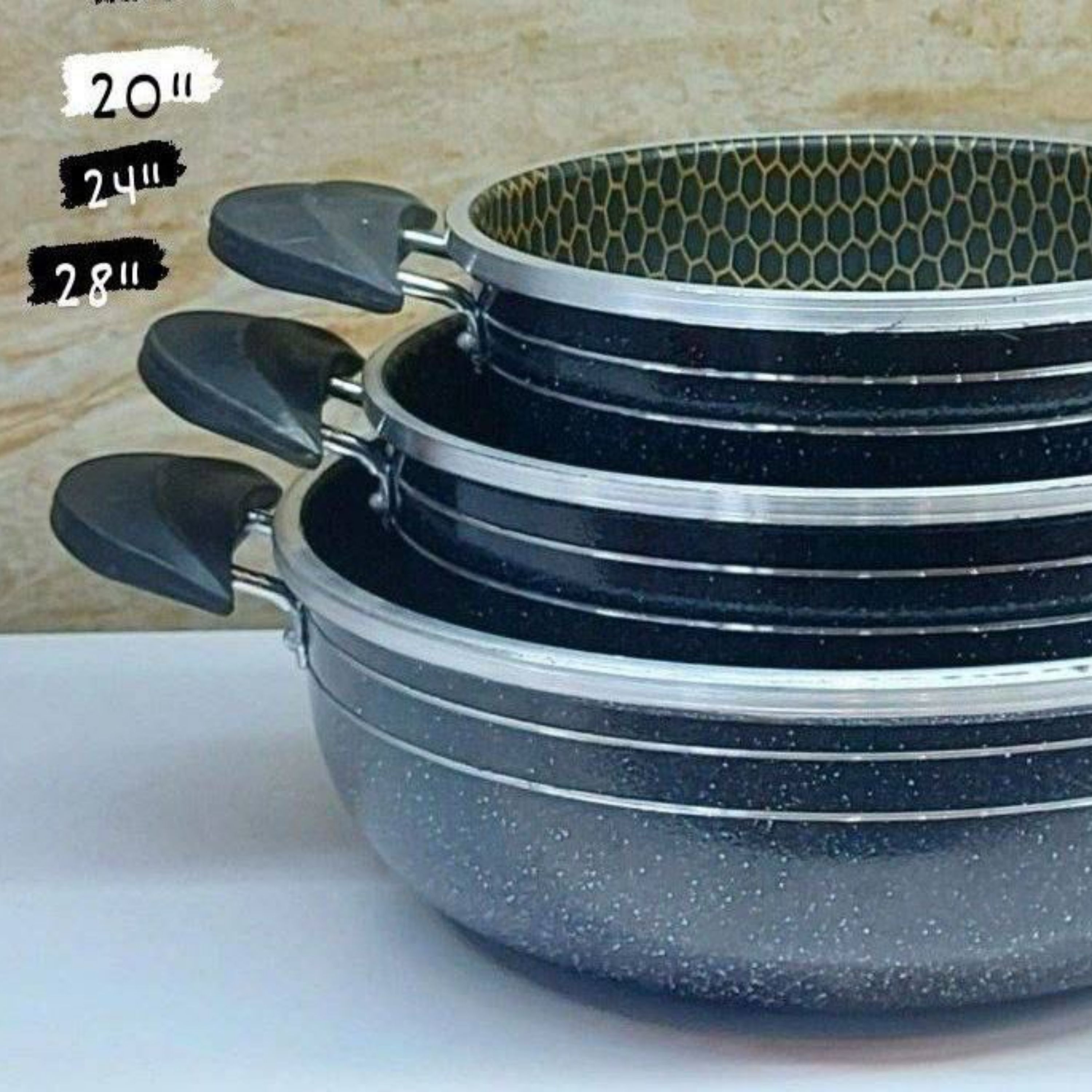 تابه دودسته گرانیتی لب چدن (ارسال رایگان)