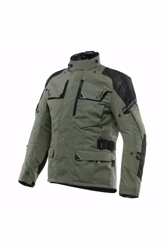 کاپشن موتورسوار سبز مردانه موتور Ladakh 3L D خشک ارتش مونته داینس Dainese