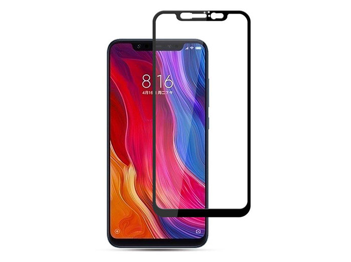 محافظ صفحه نمایش شیشه ای تمام چسب شیائومی RG Full Glass Xiaomi Mi 8