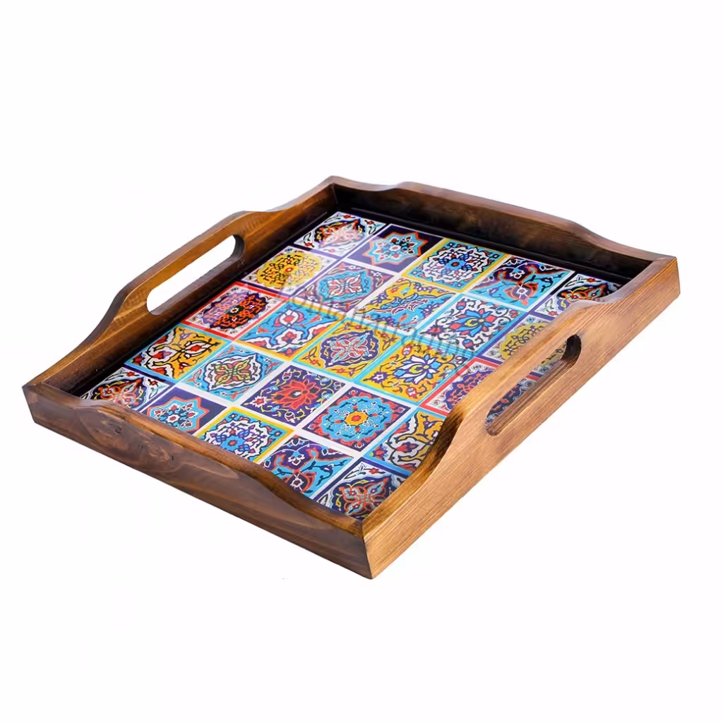 سینی مربع شانزده کاشی جدید لومانو