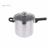 زودپز پارس استیل مدل کف سه لایه 7 لیتری با درب پیرکس و سبد بخارپز
