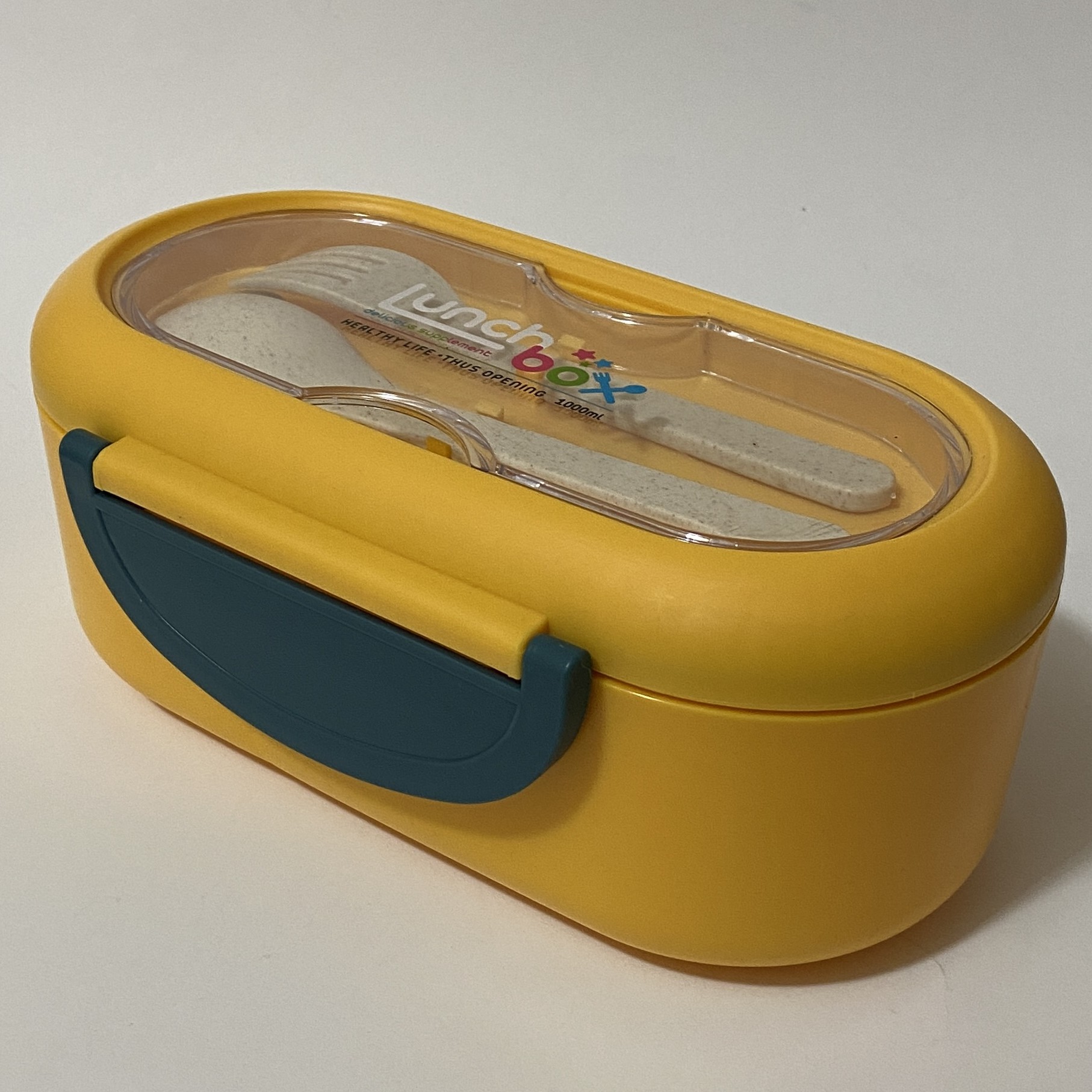 ظرف غذا مدل یک طبقه کد 8080 رنگ زرد،لانچ باکس