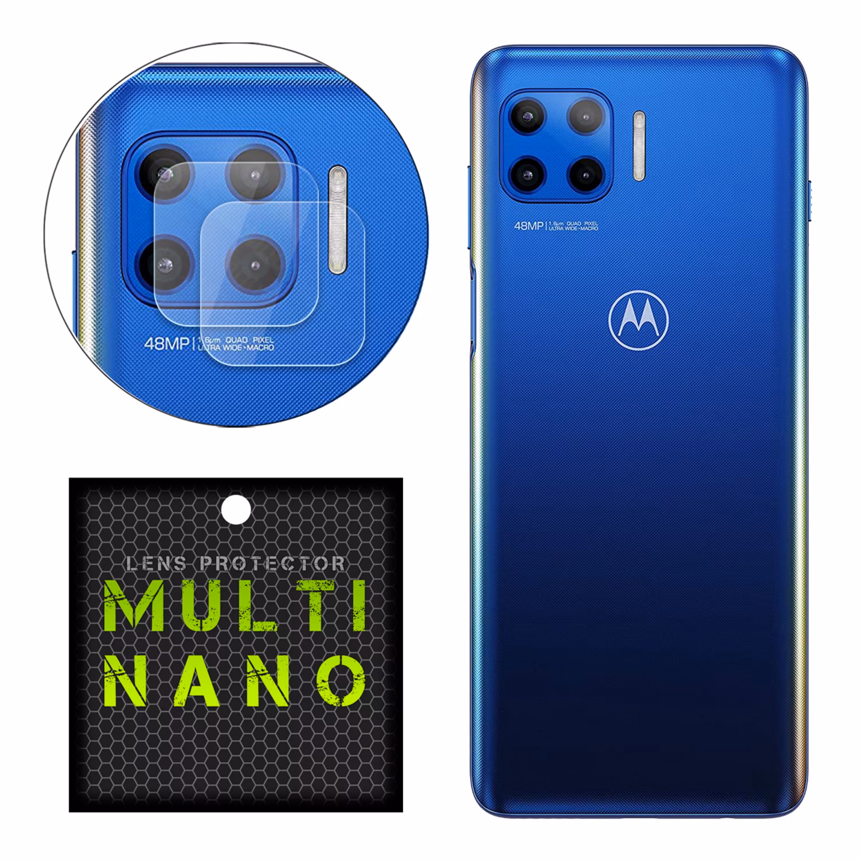 محافظ لنز دوربین MultiNano مدل X-L2N برای موتورولا Moto G 5G Plus بسته دو عددی