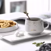 فنجان  و بشقاب بیسکویت خوری