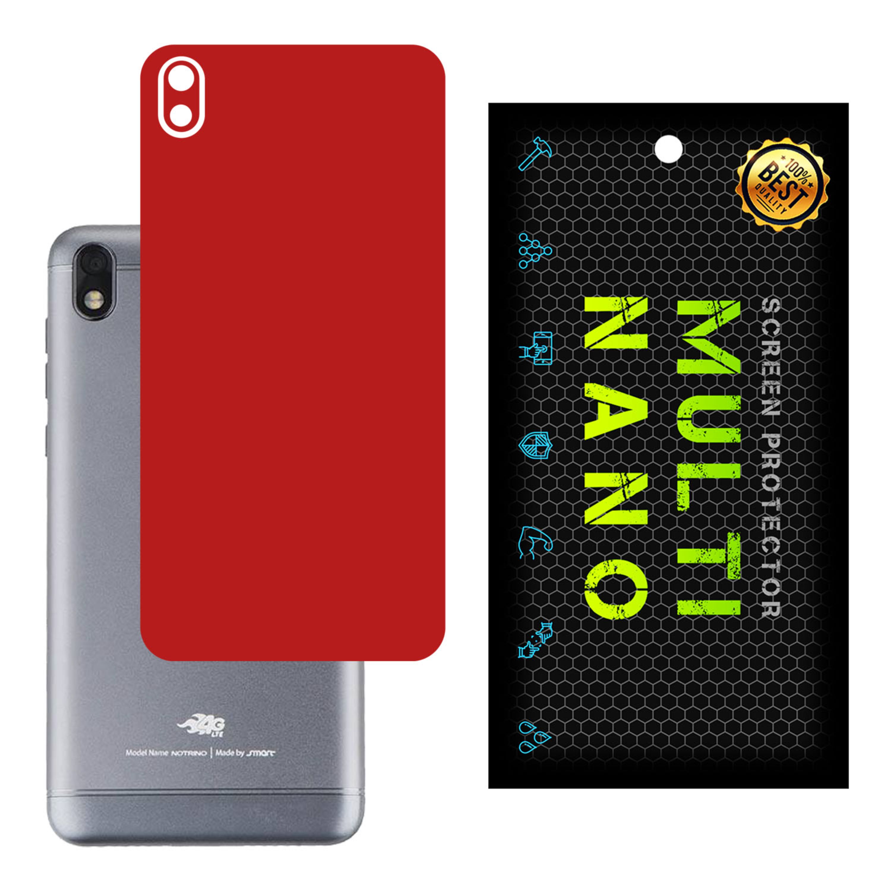 برچسب پوششی MultiNano مدل X-F1M-Red برای پشت موبایل اسمارتNotrino 