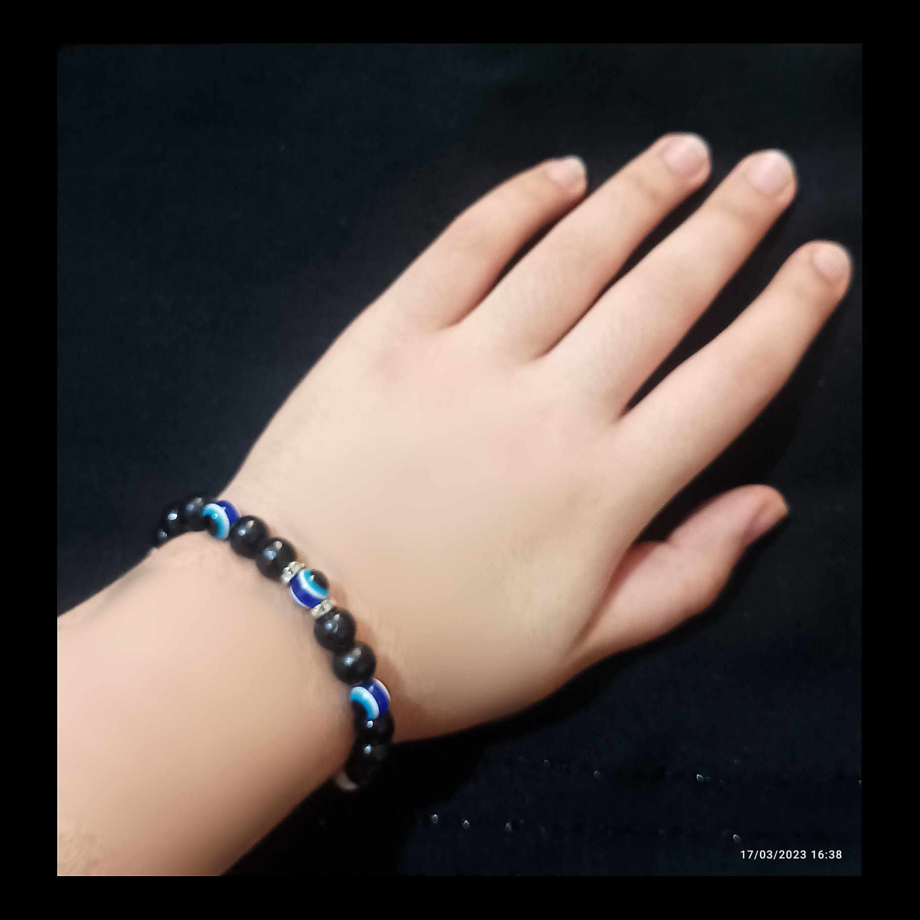 دستبند چشم زخمی مشکی