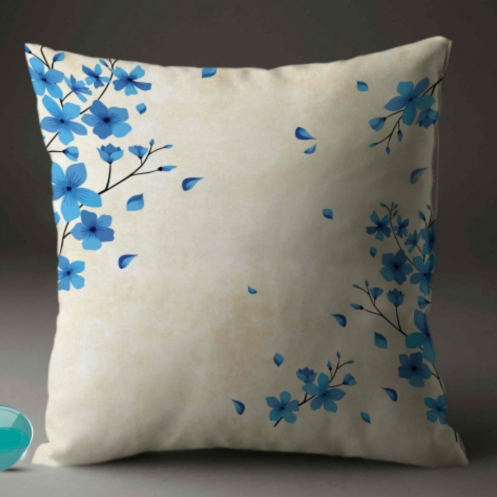 کوسن چاپی طرح گُل کد 2001