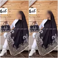 ست کیف و روسری نوستالژی کد 6 _ ست روسری و کیف _کیف مخمل جیر ترک و روسری قواره 140 دورچرخ دوز
