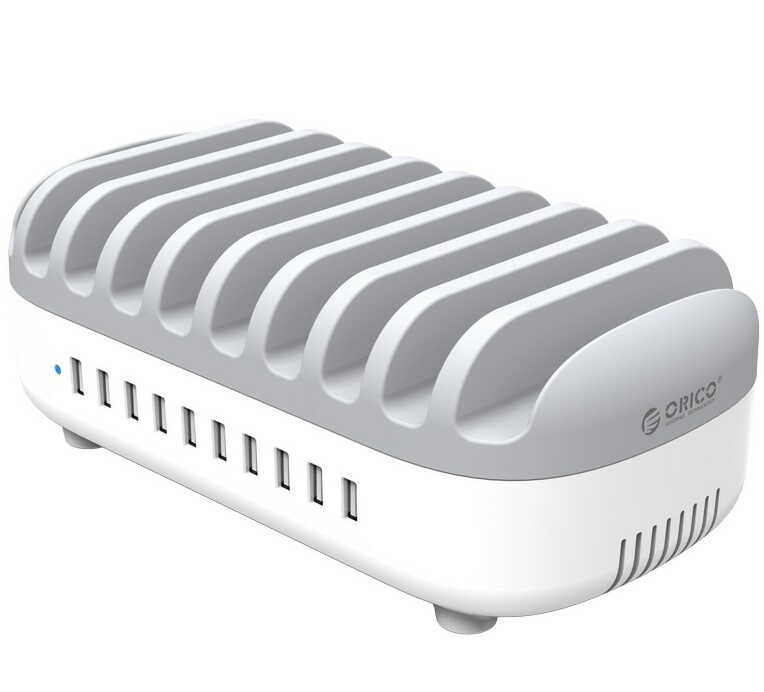 ایستگاه شارژ 10 پورت اوریکو مدل دی یو کی-10 پی همراه با استند