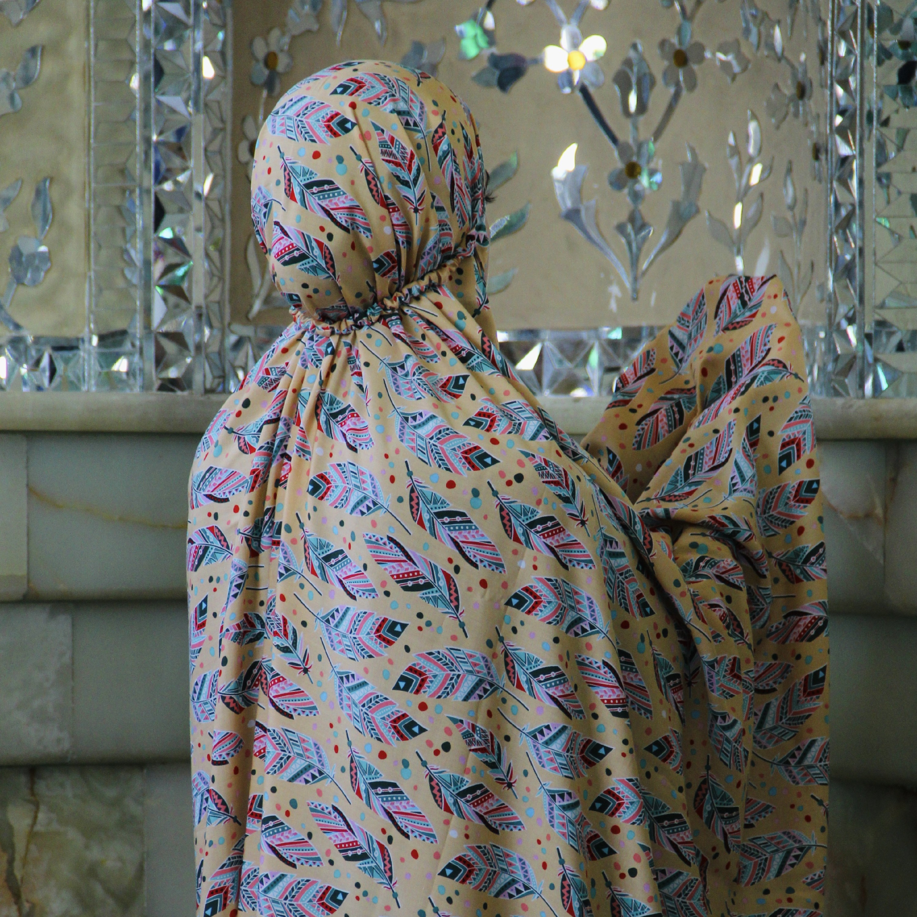 چادر نماز کیسه ای-طرح 37