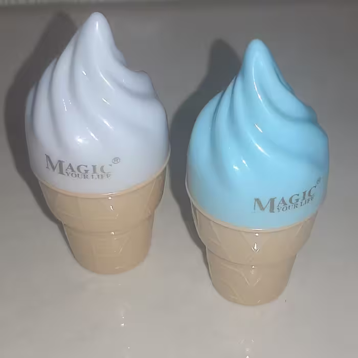 بالم لب بی رنگ طرح بستنی حدودا 9 سانتی