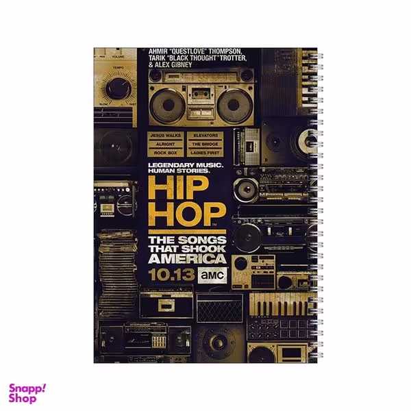 دفتر مشق 50 برگ بامبیلیپ طرح موسیقی هیپ هاپ کد 3750100