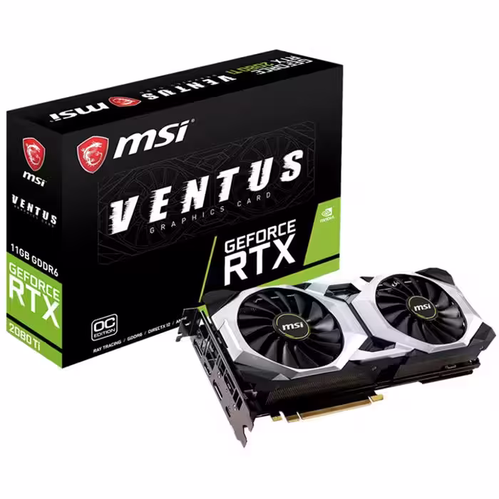 کارت گرافیک ام اس آی مدل GeForce RTX 2080 Ti VENTUS 11G OC با حافظه 11 گیگابایت