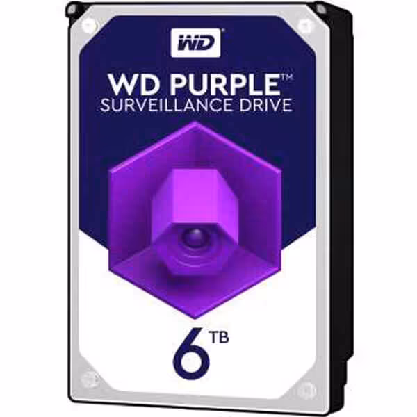 هارددیسک اینترنال وسترن دیجیتال مدل Purple WD60EJRX ظرفیت 6 ترابایت