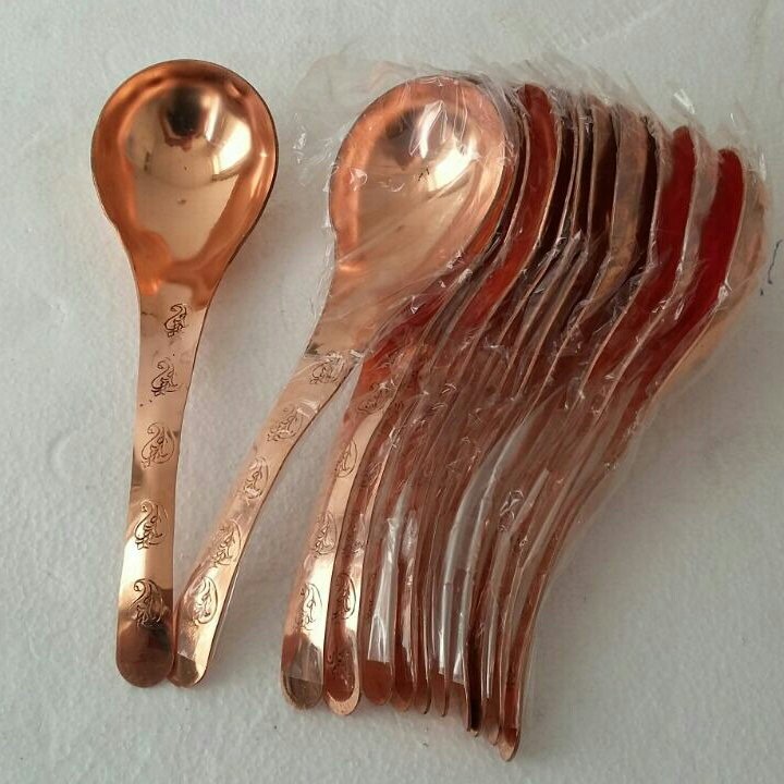 قاشق آجیل خوری مسی درجه1