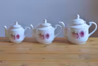 قوری استوانه سه سایز رزفلاور