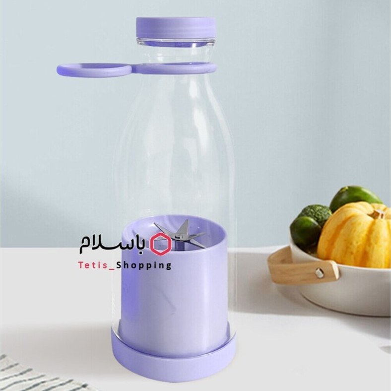 شیکر شارژی مخلوط کن 6 تیغه  رنگ بنفش