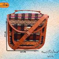 کیف دوشی فرزان جیب جلو طرح شطرنجی