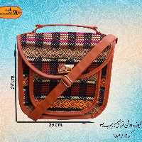 کیف دوشی فرزان جیب جلو طرح شطرنجی
