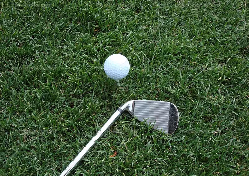 عکس توپ گلف روی چمن | گرافیک با طعم تربچه