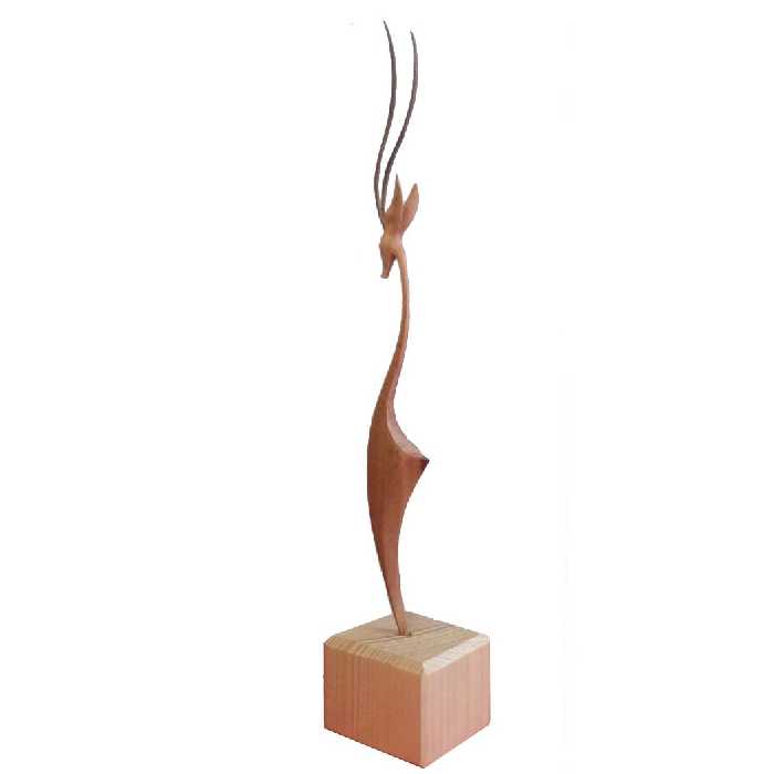 پیکره چوبی غزال رها مهرگان (پس کرایه)