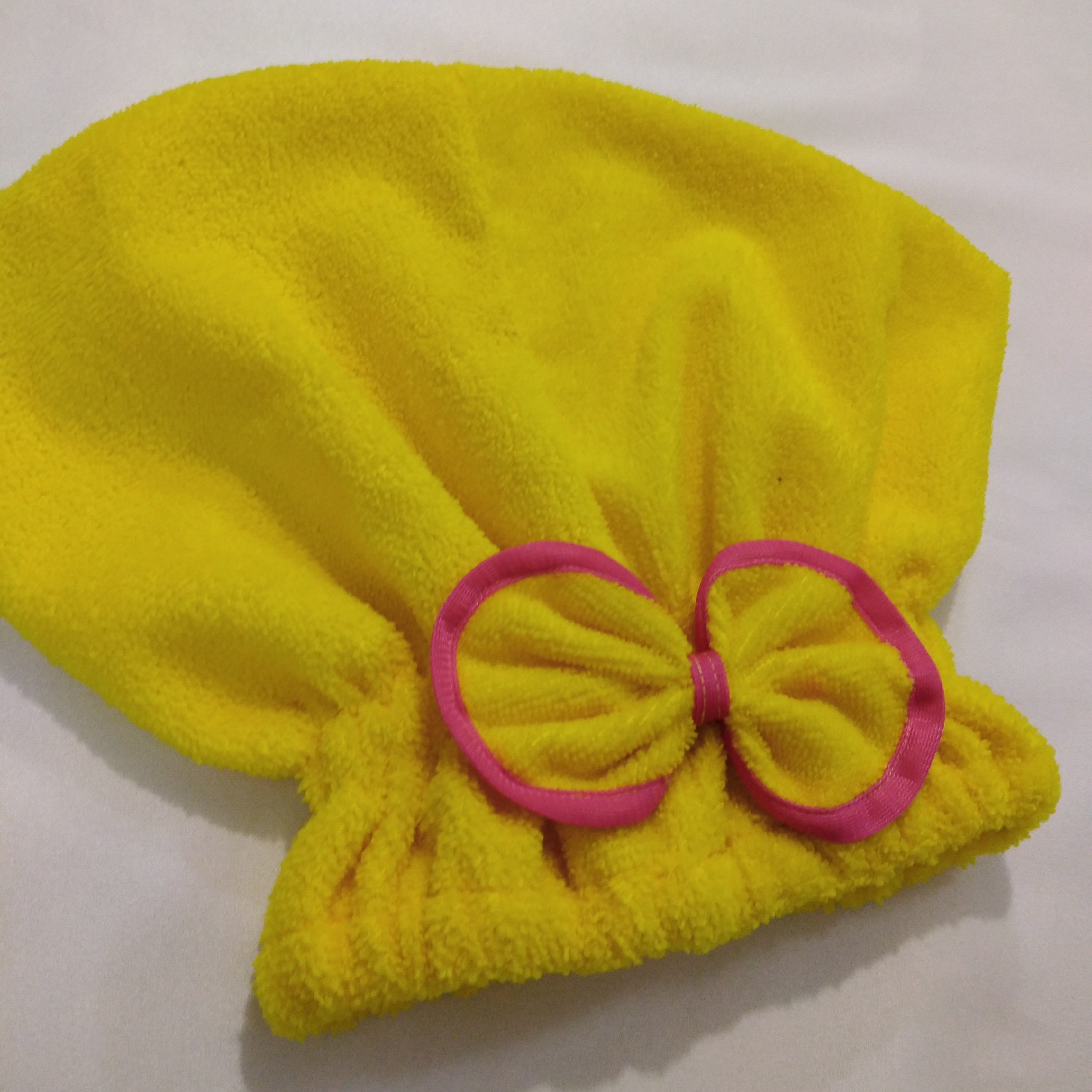 حوله  سر  کلاه حمام رنگبندی جذاب دوخت با کیفیت مدل توربان پاپیونی