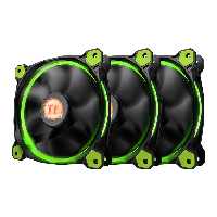 فن کیس ال ای دی سبز ترمالتیک Riing 12 High Static Pressure X3