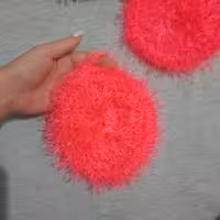 اسکاج بافتنی گرد گلبهی آویز دار 