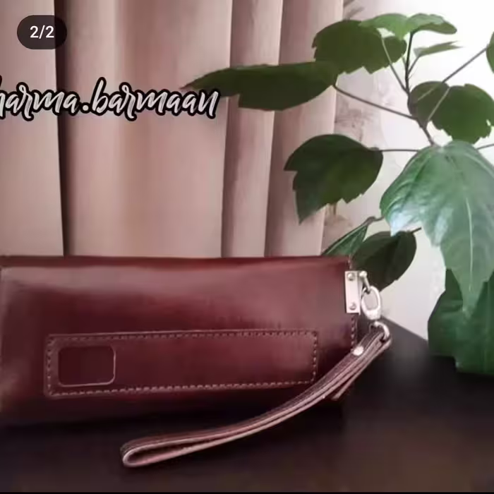 کیف چرمی دست دوز دسته چک