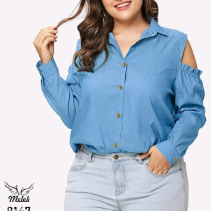 شومیز مجلسی جلو دکمه بازشو آستین اپن