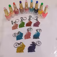 جاکلیدی طرح خرگوش اکلیلی رنگ شماره6 