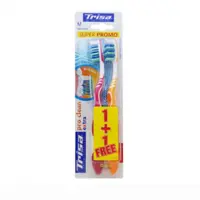مسواک تریزا سری Super Promo مدل Pro Clean Extra با برس متوسط بسته 2 عددی