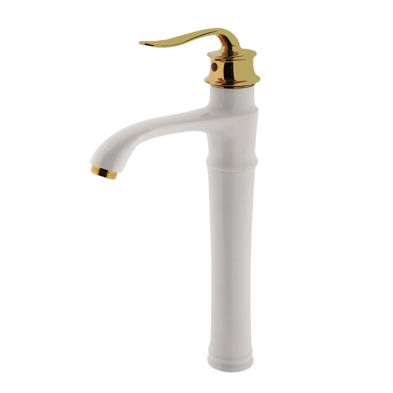 شیر روشوئی بلند  فاخته مدل آنتیک سفید طلایی 