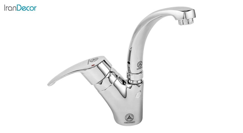 شیر ظرفشویی اهرمی قهرمان مدل اسپانیایی با علم کوتاه کد 903-5/3-214