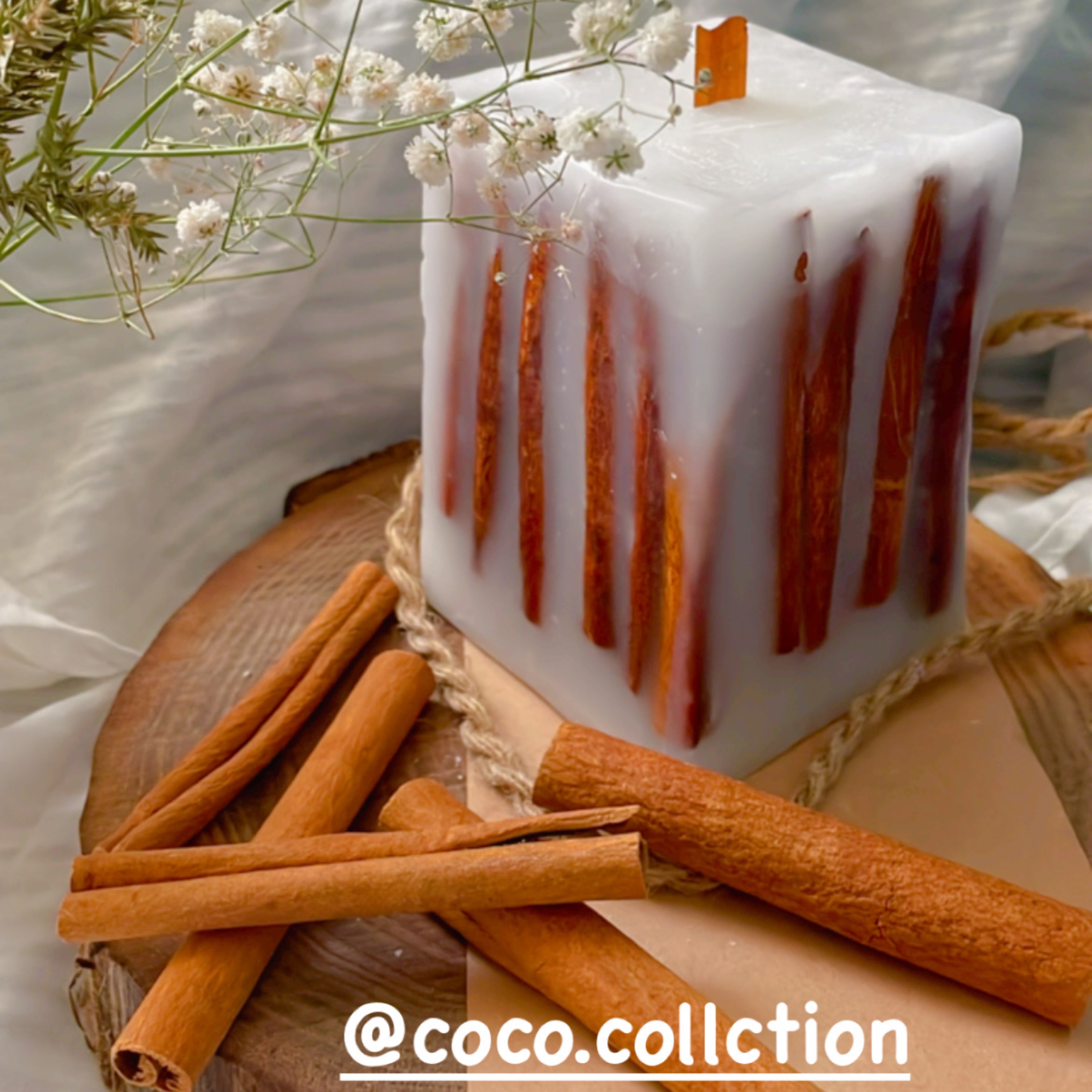 شمع دارچین برجسته