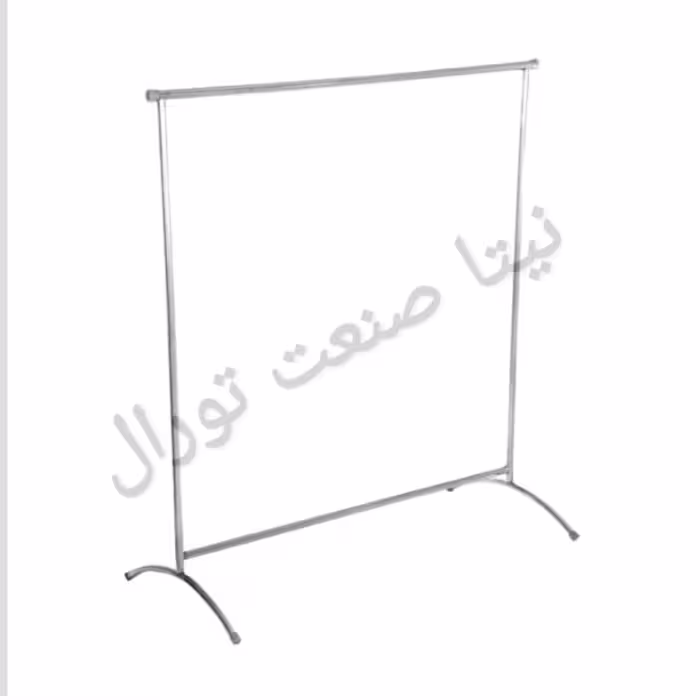 رگال سالنی فلزی کروم طرح استیل در ابعاد 135 در 135